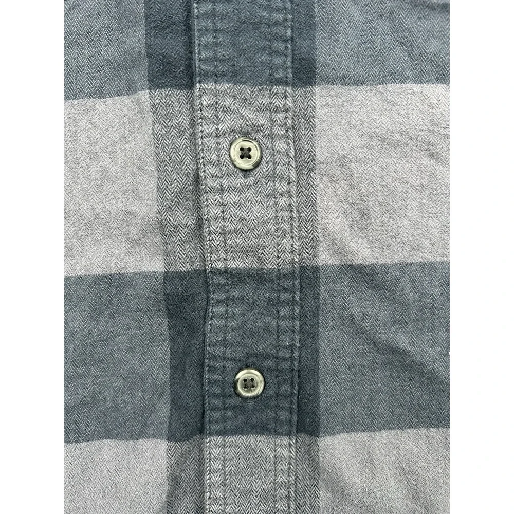 Carhartt Flannel Shirt Men's 2XLT Blue Plaid Relaxed Fit Pockets Button TW4448-M